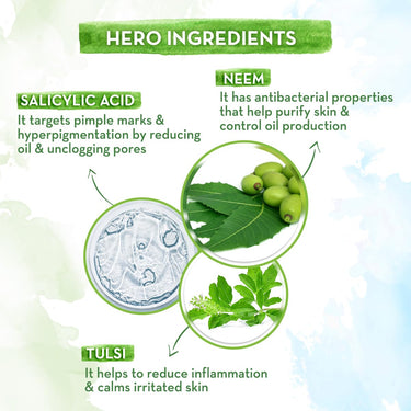 Mamaearth Neem Pimple Clear Face Wash With Neem & Salicylic Acid|Fights Pimples|Reduces Marks|Purifies Skin|Gently Cleanses|Controls Excess Oil|For All Skin Types|For Men And Women|150 Ml